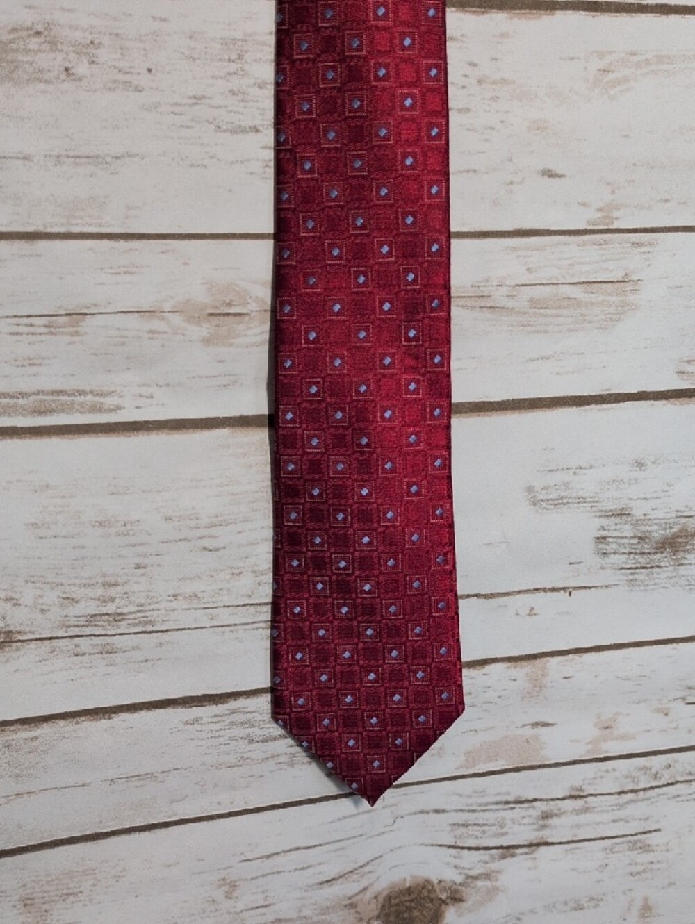 David Taylor Men's Gold, Teal, Burgundy & Gray Patterned Neckties - 4-Pack - Picture 3 of 9